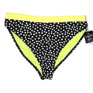 CALIFORNIA WAVES Polka Dot Swim Bikini Bottoms Size XL